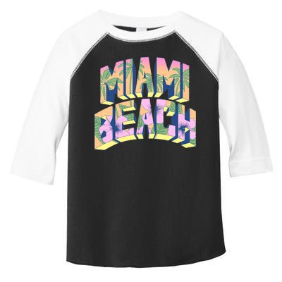 Vintage Miami Beach  Toddler Fine Jersey T-Shirt