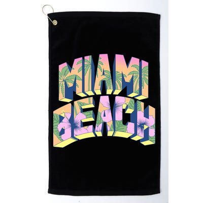 Vintage Miami Beach  Golf Towel