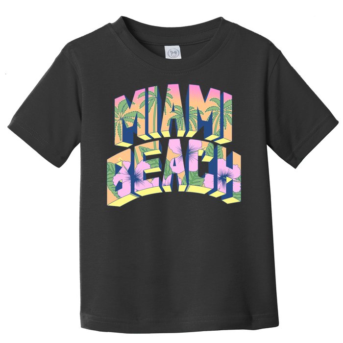 Vintage Miami Beach  Toddler T-Shirt