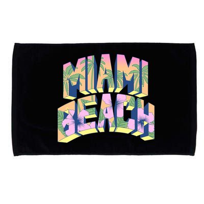 Vintage Miami Beach  Microfiber Hand Towel