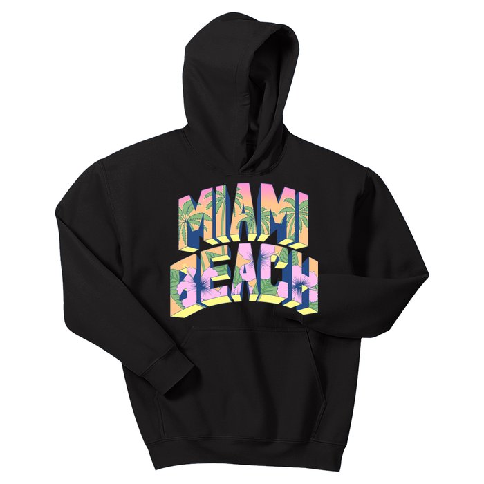 Vintage Miami Beach  Kids Hoodie