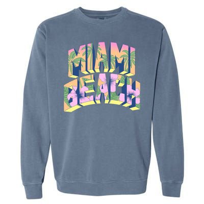 Vintage Miami Beach  Garment-Dyed Sweatshirt