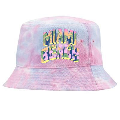 Vintage Miami Beach  Tie-Dyed Bucket Hat