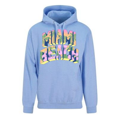 Vintage Miami Beach  Unisex Surf Hoodie