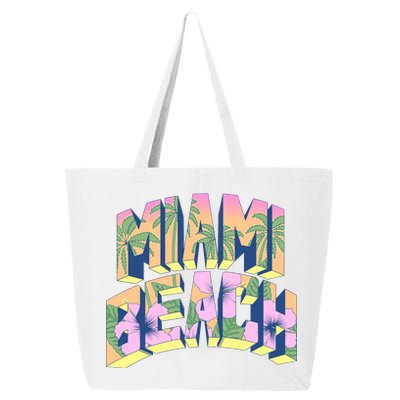 Vintage Miami Beach  25L Jumbo Tote