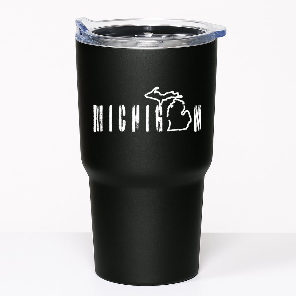Vintage Michigan Mitten Tumbler
