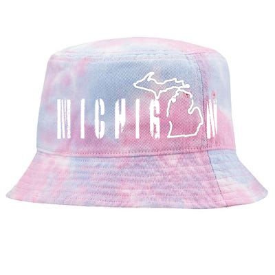 Vintage Michigan Mitten Tie-Dyed Bucket Hat