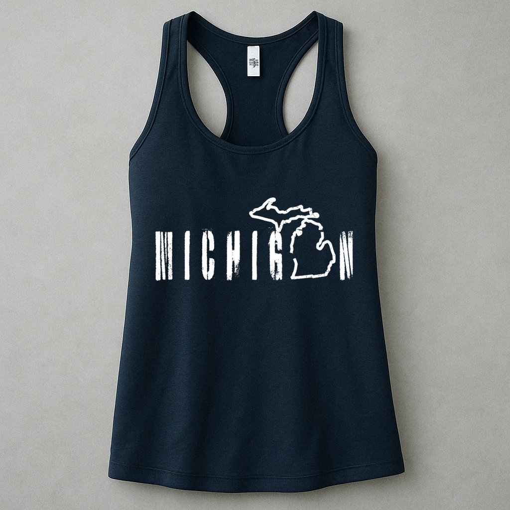Vintage Michigan Mitten Womens Tank Top