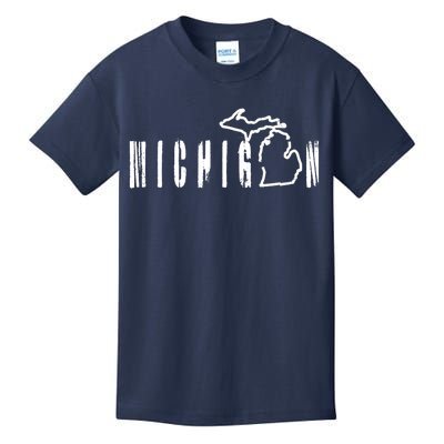 Vintage Michigan Mitten Kids T-Shirt