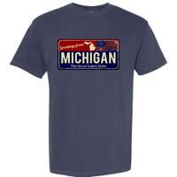 Vintage Michigan Sign Garment-Dyed Heavyweight T-Shirt