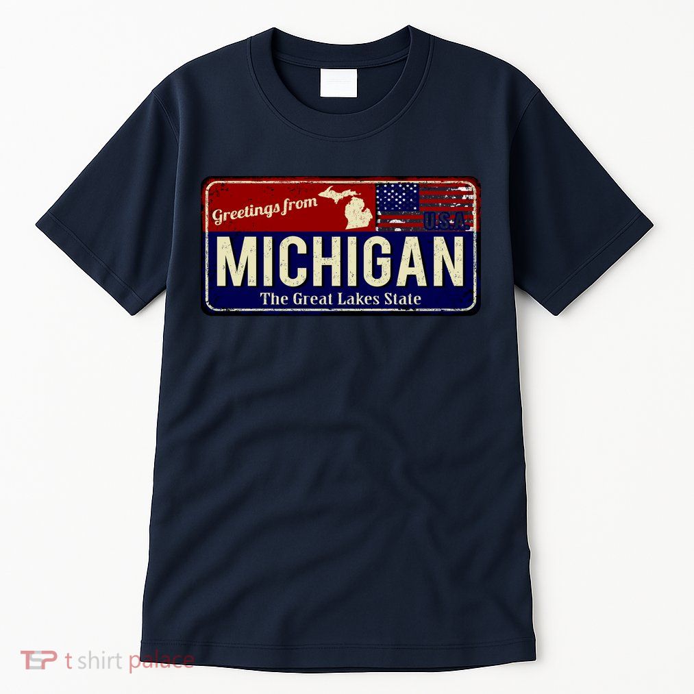 Vintage Michigan Sign Tall T-Shirt
