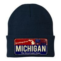 Vintage Michigan Sign Knit Cap Winter Beanie