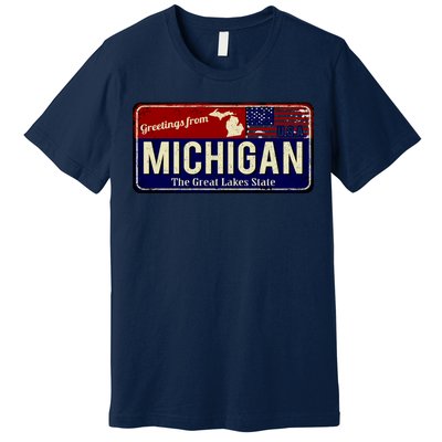 Vintage Michigan Sign Premium T-Shirt