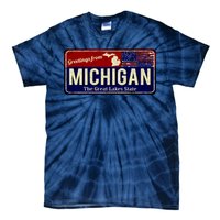 Vintage Michigan Sign Tie-Dye T-Shirt