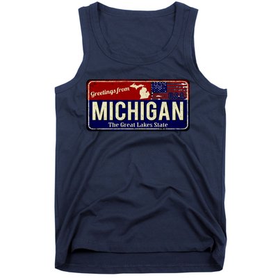 Vintage Michigan Sign Tank Top