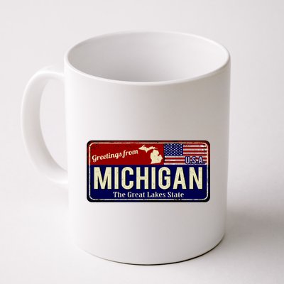 Vintage Michigan Sign Coffee Mug