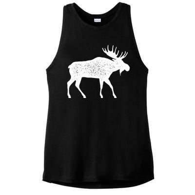 Vintage Moose Ladies PosiCharge Tri-Blend Wicking Tank