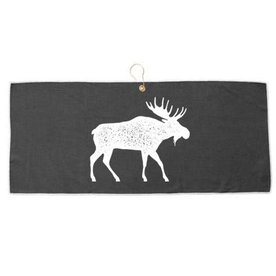 Vintage Moose Large Microfiber Waffle Golf Towel