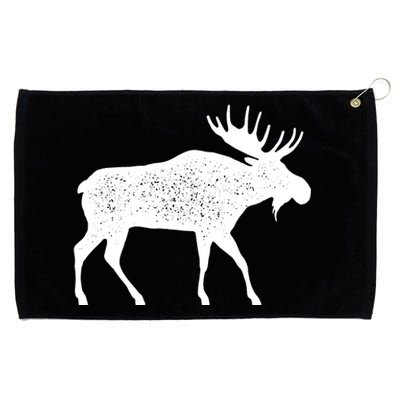 Vintage Moose Grommeted Golf Towel