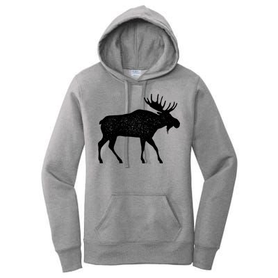 Vintage Moose Women's Pullover Hoodie