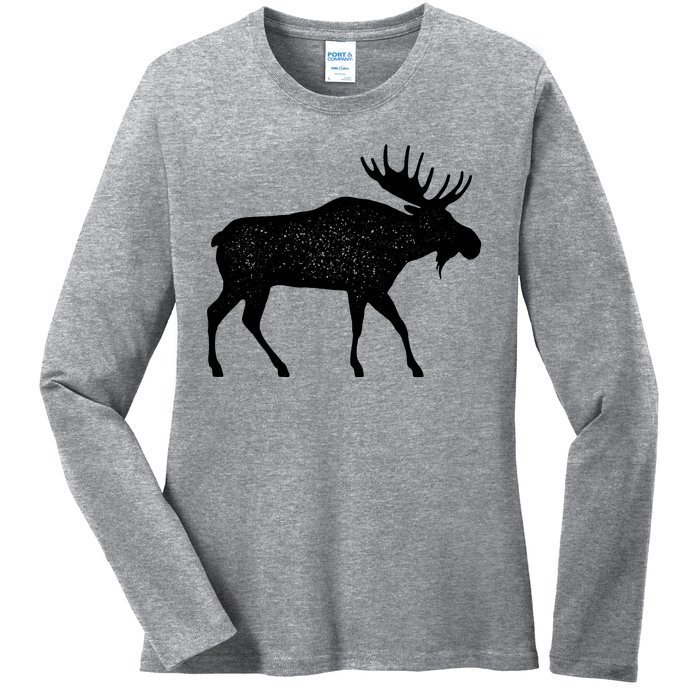 Vintage Moose Ladies Long Sleeve Shirt