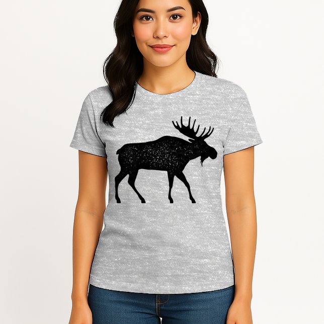 Vintage Moose Womens T-Shirt