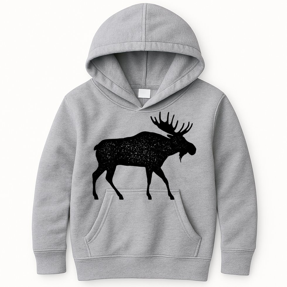 Vintage Moose Kids Hoodie
