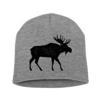 Vintage Moose Short Acrylic Beanie