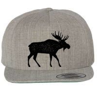 Vintage Moose Wool Snapback Cap