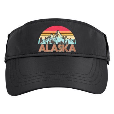 Vintage Mountains Of Alaska Adult Drive Performance Visor