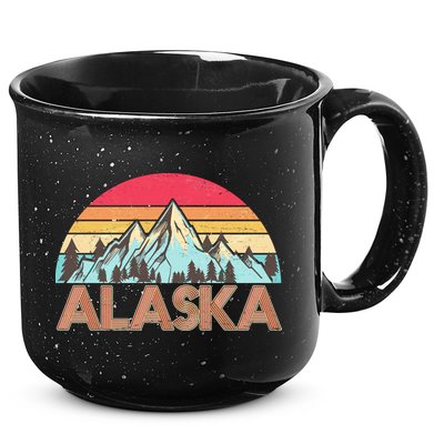Vintage Mountains Of Alaska 15oz Campfire Ceramic Mug