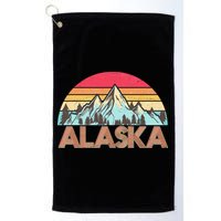 Vintage Mountains Of Alaska Golf Towel