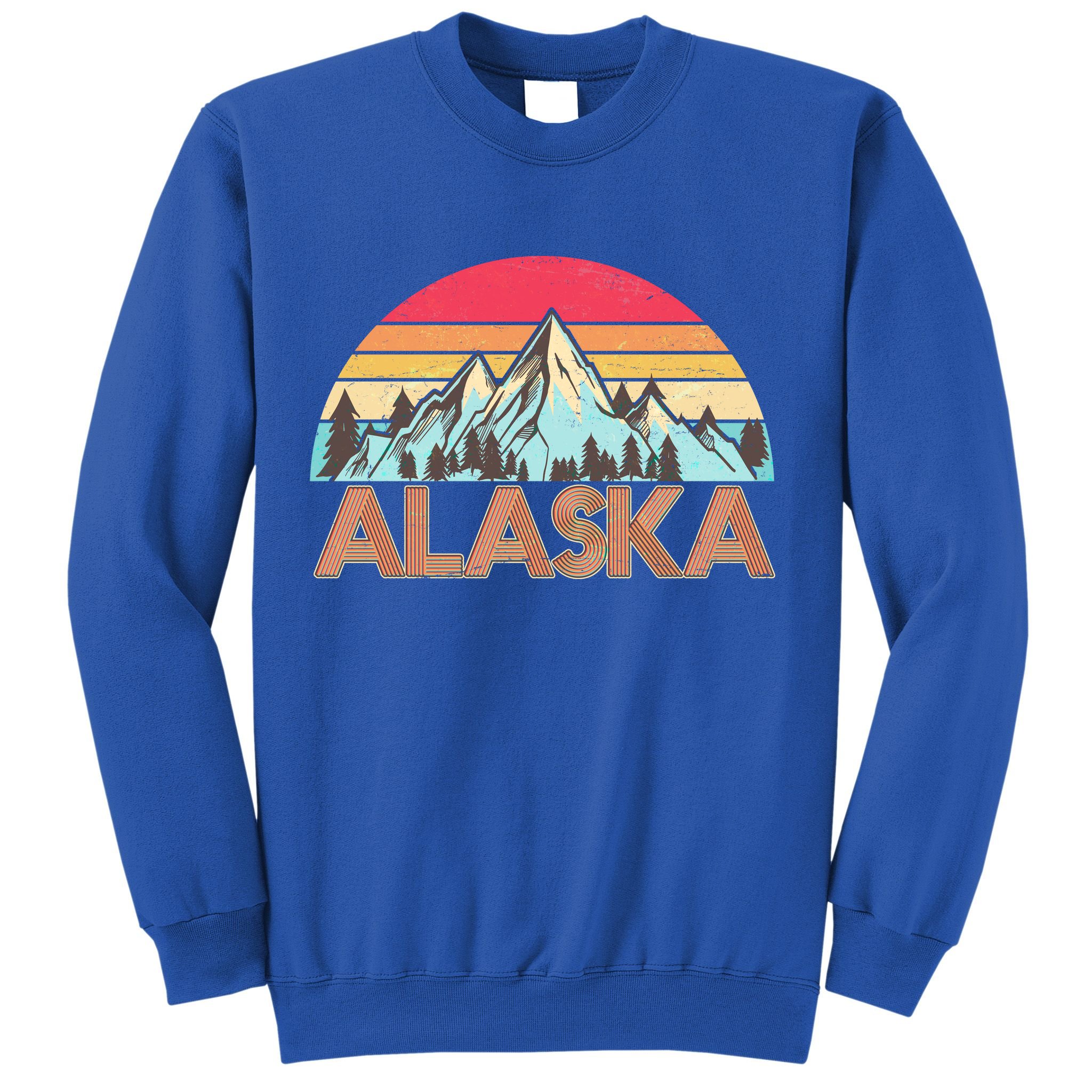 Vintage Mountains Of Alaska Sweatshirt