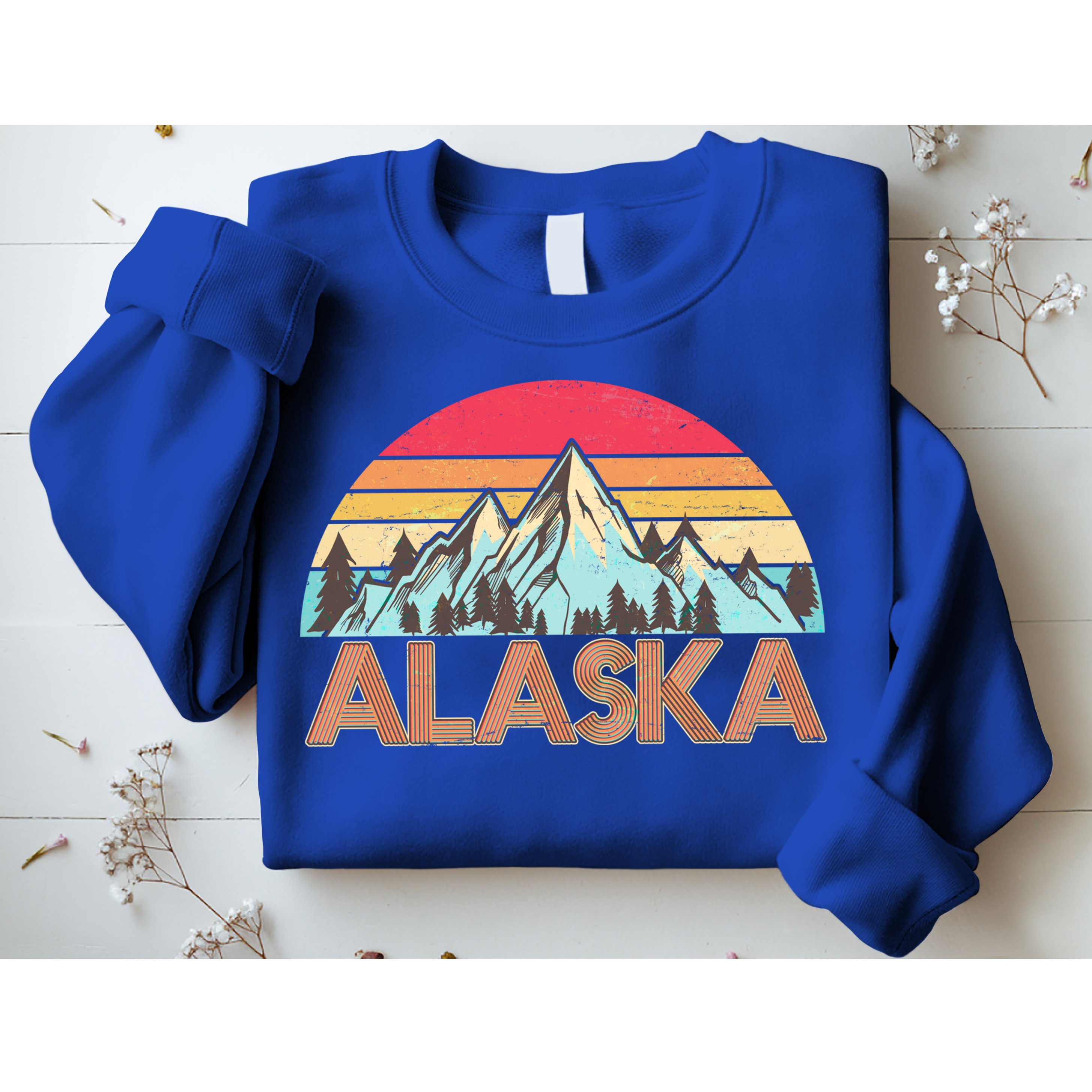 Vintage Mountains Of Alaska Sweatshirt