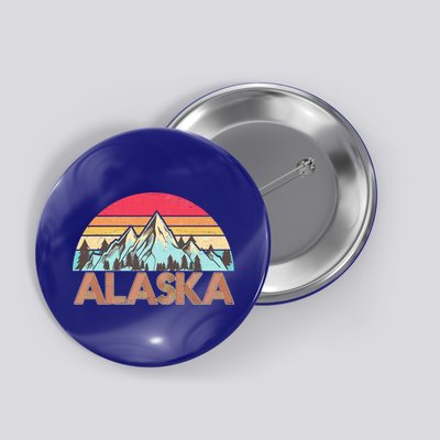 Vintage Mountains Of Alaska Button