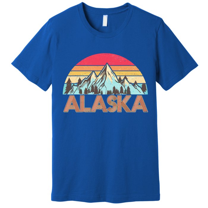 Vintage Mountains Of Alaska Premium T-Shirt