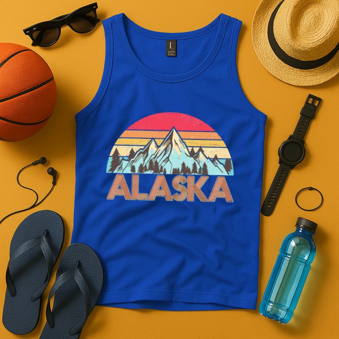 Vintage Mountains Of Alaska Tank Top