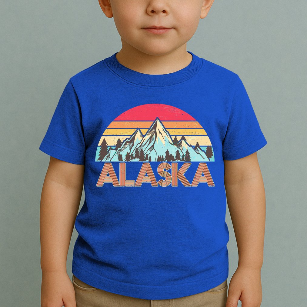Vintage Mountains Of Alaska Toddler T-Shirt