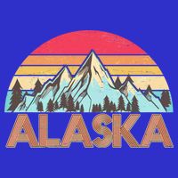 Vintage Mountains Of Alaska Kids T-Shirt