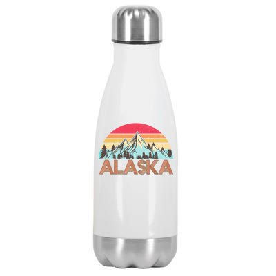 Vintage Mountains Of Alaska Stainless Steel Insulated Water Bottle