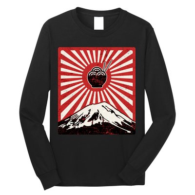 Vintage Mt Fuji Ramen Long Sleeve Shirt