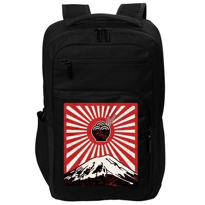 Vintage Mt Fuji Ramen Impact Tech Backpack