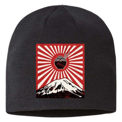 Vintage Mt Fuji Ramen Sustainable Beanie