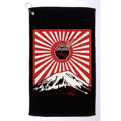 Vintage Mt Fuji Ramen Golf Towel