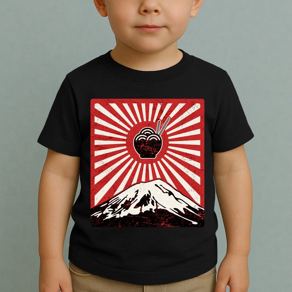 Vintage Mt Fuji Ramen Toddler T-Shirt