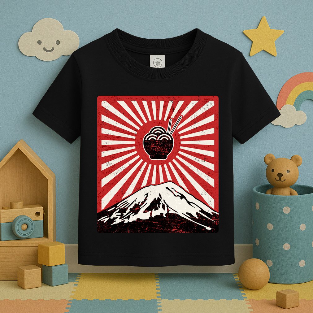 Vintage Mt Fuji Ramen Toddler T-Shirt