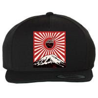 Vintage Mt Fuji Ramen Wool Snapback Cap