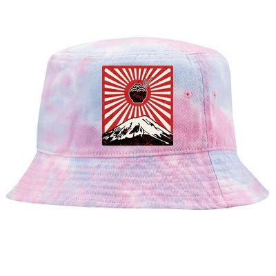 Vintage Mt Fuji Ramen Tie-Dyed Bucket Hat