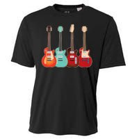 Vintage Multi Guitars Music Cooling Performance Crew T-Shirt