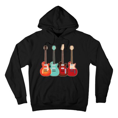 Vintage Multi Guitars Music Hoodie